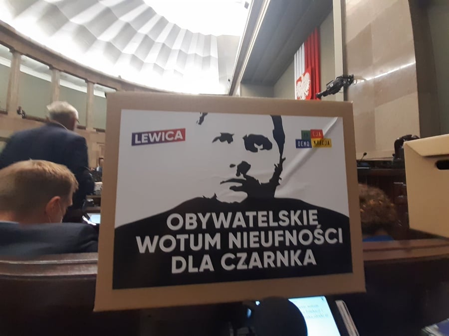 Wotum nieufności dla ministra Przemysława Czarnka