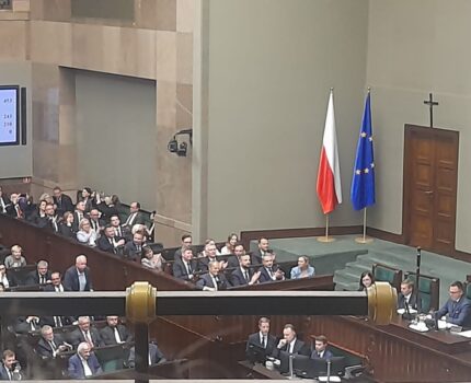 Senatorowie paktu senackiego kibicowali rządowi