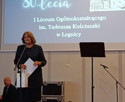 Jubileusz 80- lecia I Liceum Ogólnokształcącego im. Tadeusza Kościuszki w Legnicy