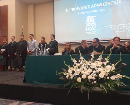 Uroczyste ślubowanie adwokackie